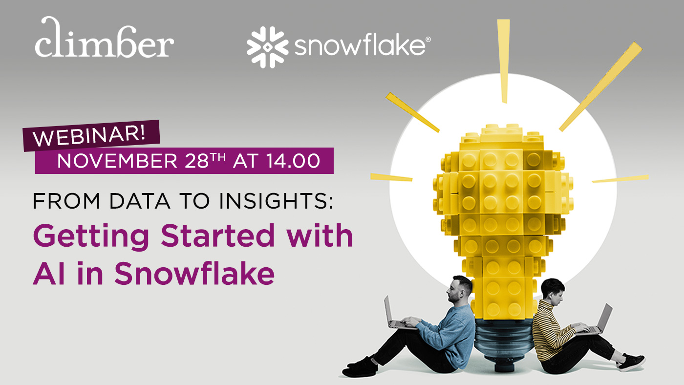 Climber Webinar: Getting started with AI in Snowflake