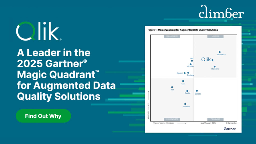 Qlik a Leader in the 2025 Gartner Magic Quadrant for Augmented Data Quality Solutions